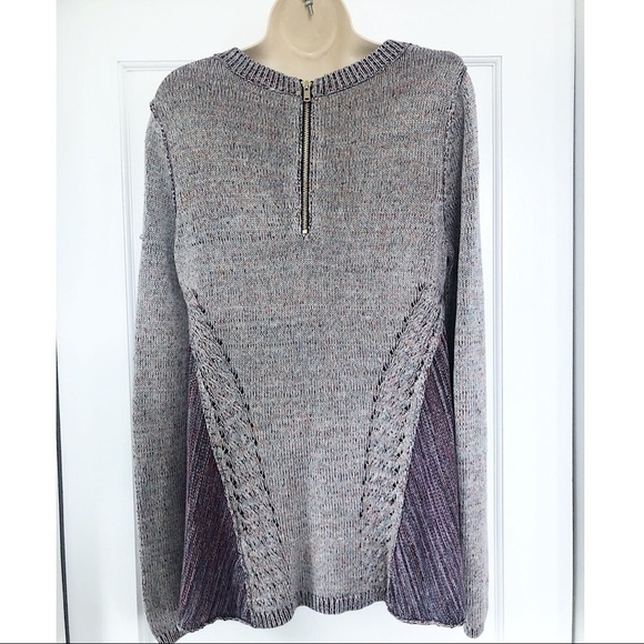 Moth for Anthropologie Anita Swing Sweater Purple - Picture 4 of 7